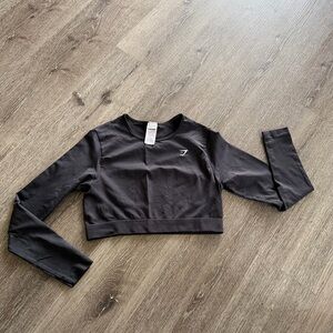 Gymshark Charcoal Long Sleeve Top